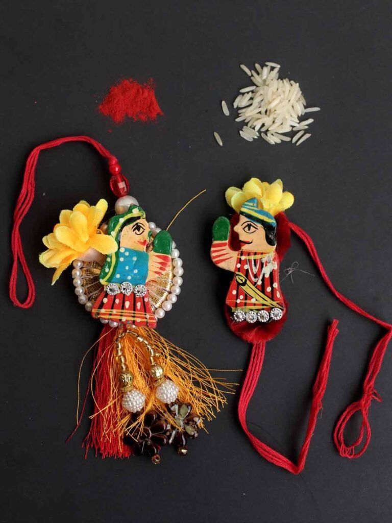 Handcrafted Rajasthani Bhaiya-Bhabhi Rakhi at Shilphaat.com